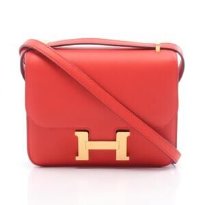 Hermes Constance 3 Mini Rouge Tomato Shoulder Bag/Handbag, Veau Swift Leather...